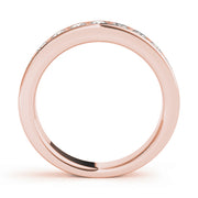 14K Rose Gold 1/5 ct tw Diamond Wedding Ring
