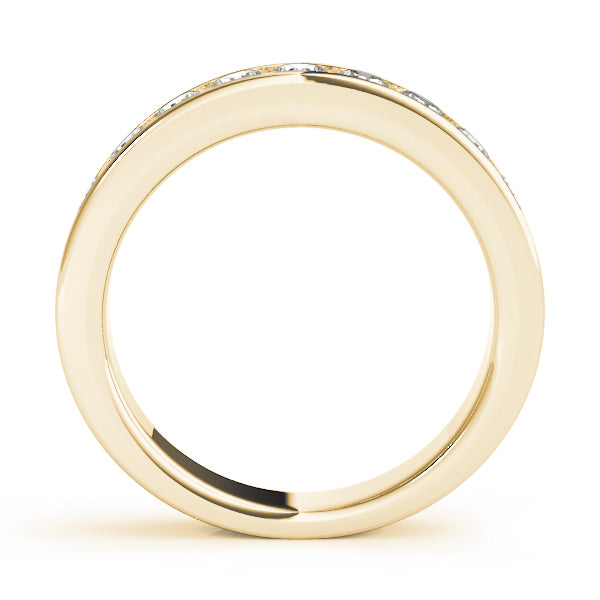 18K Yellow Gold 1/5 ct tw Diamond Wedding Ring