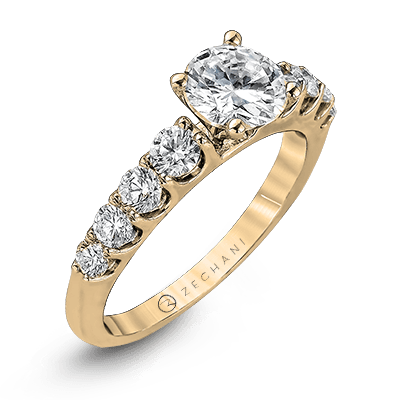 ZR984 Engagement Ring in 14k Gold with Diamonds