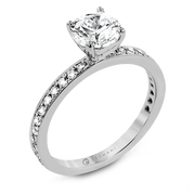 ZR1564 Engagement Ring in 14k Gold with Diamonds