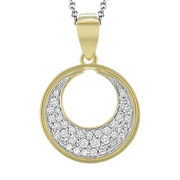 Pendant in 14k Gold with Diamonds