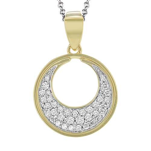 Pendant in 14k Gold with Diamonds