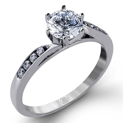 ZR416 Wedding Set in 14k Gold with Diamonds