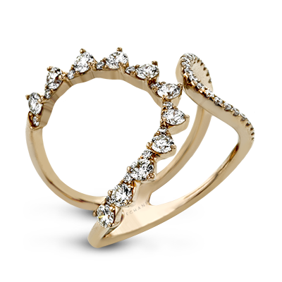 Right Hand Ring in 14k Gold with Diamonds