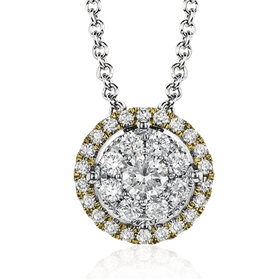 ZP828 Pendant in 14k Gold with Diamonds