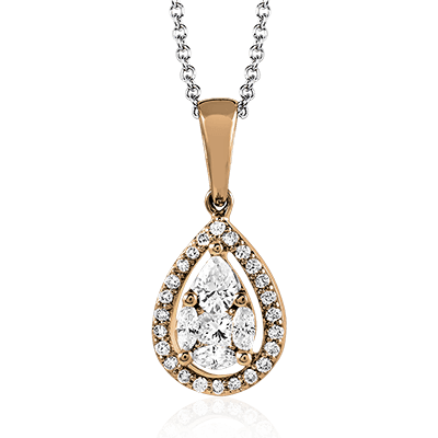 ZP678 Pendant in 14k Gold with Diamonds