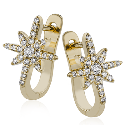 Earring in 14k Gold with Diamonds