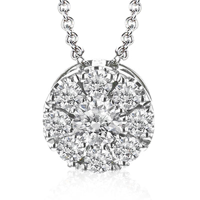 NGP102 Pendant in 14k Gold with Diamonds