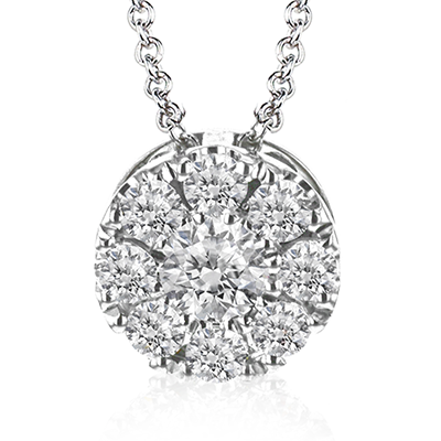 NGP102 Pendant in 14k Gold with Diamonds
