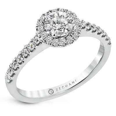 NGR101 Engagement Ring in 14k Gold with Diamonds