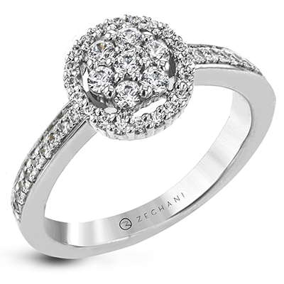 NGR103 Engagement Ring in 14k Gold with Diamonds