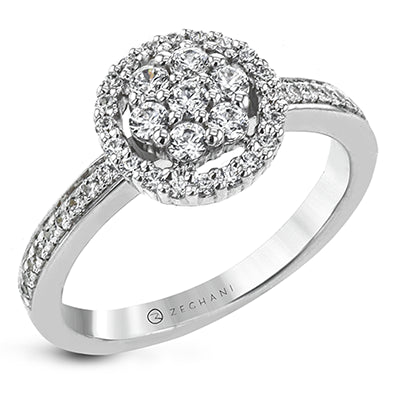 NGR104 Engagement Ring in 14k Gold with Diamonds