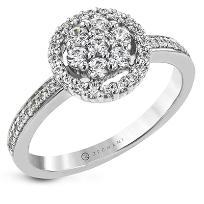 NGR105 Engagement Ring in 14k Gold with Diamonds