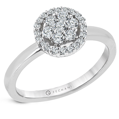 NGR111 Engagement Ring in 14k Gold with Diamonds
