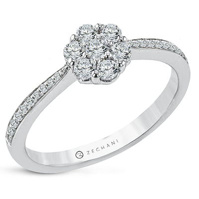 NGR113 Engagement Ring in 14k Gold with Diamonds