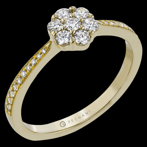 NGR113-Y Engagement Ring in 14k Gold with Diamonds