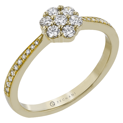 NGR113-Y Engagement Ring in 14k Gold with Diamonds