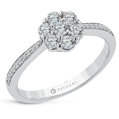 NGR114 Engagement Ring in 14k Gold with Diamonds