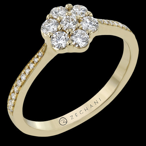 NGR114-Y Engagement Ring in 14k Gold with Diamonds