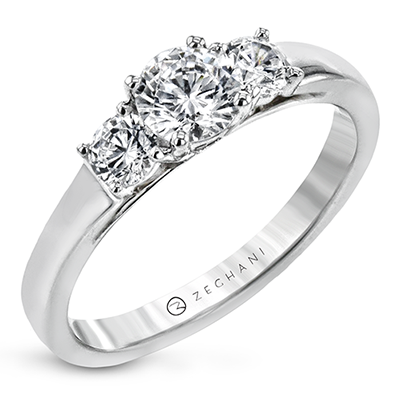 NGR119 Engagement Ring in 14k Gold with Diamonds