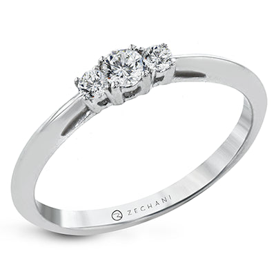 NGR127 Engagement Ring in 14k Gold with Diamonds