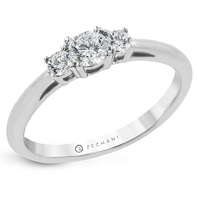 NGR128 Engagement Ring in 14k Gold with Diamonds
