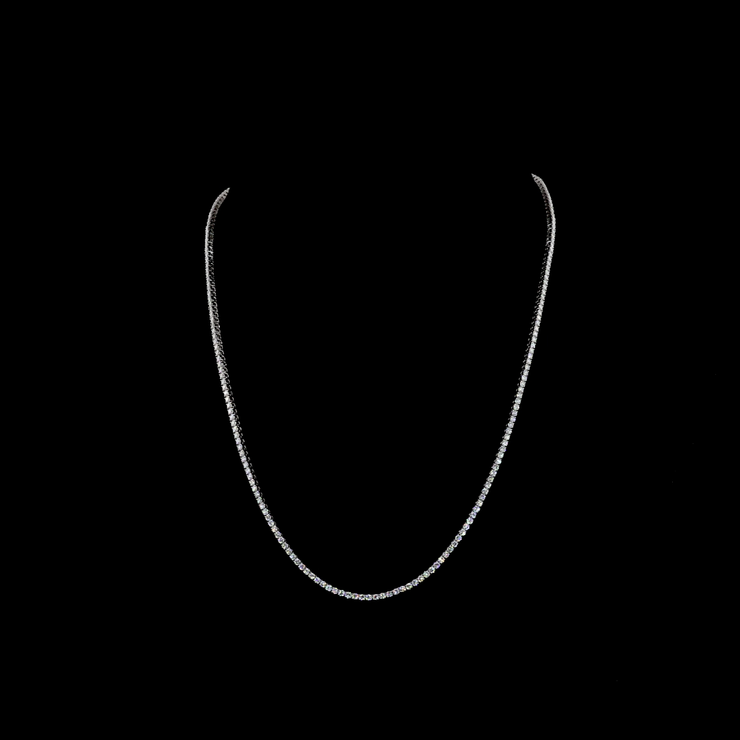 14K WHITE GOLDTennis Necklace
