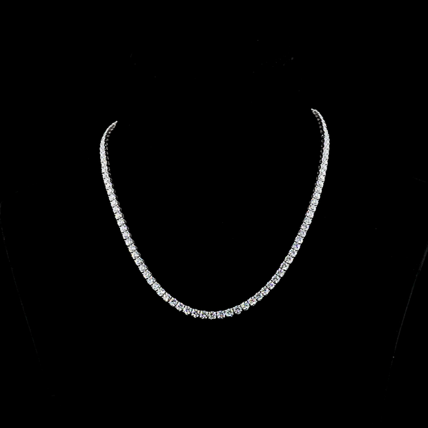 14K WHITE GOLDTennis Necklace