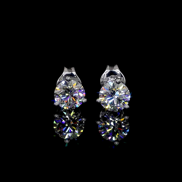 18K WHITE GOLDMartini Earrings