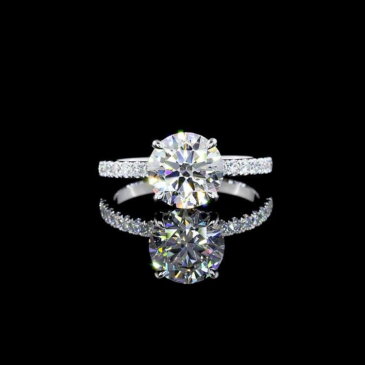 14K WHITE GOLDSolitaire Ring