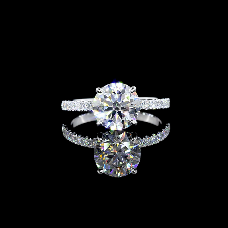 14K WHITE GOLDSolitaire Ring