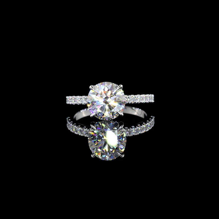 14K WHITE GOLDSolitaire Ring