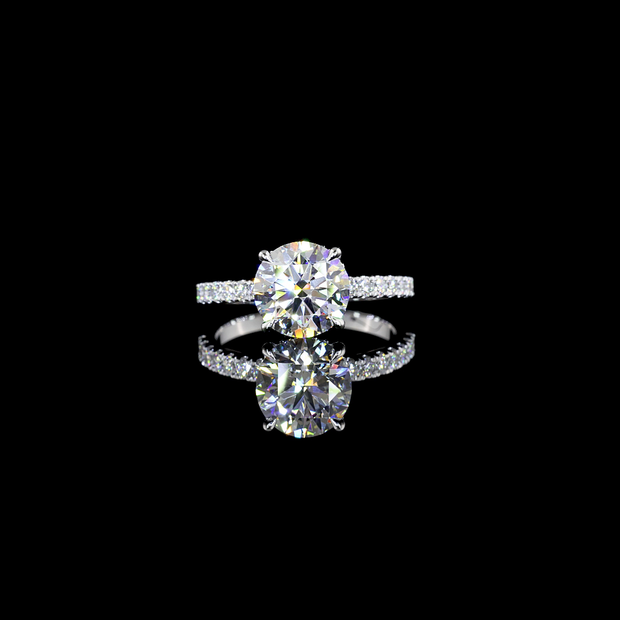 14K WHITE GOLDSolitaire Ring