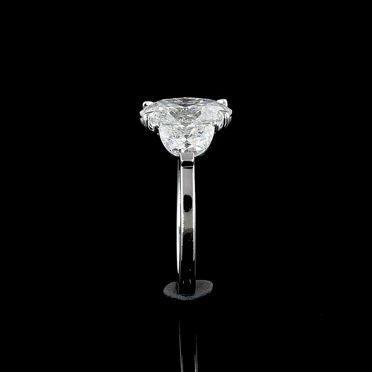 14K WHITE GOLD3 Stones Ring