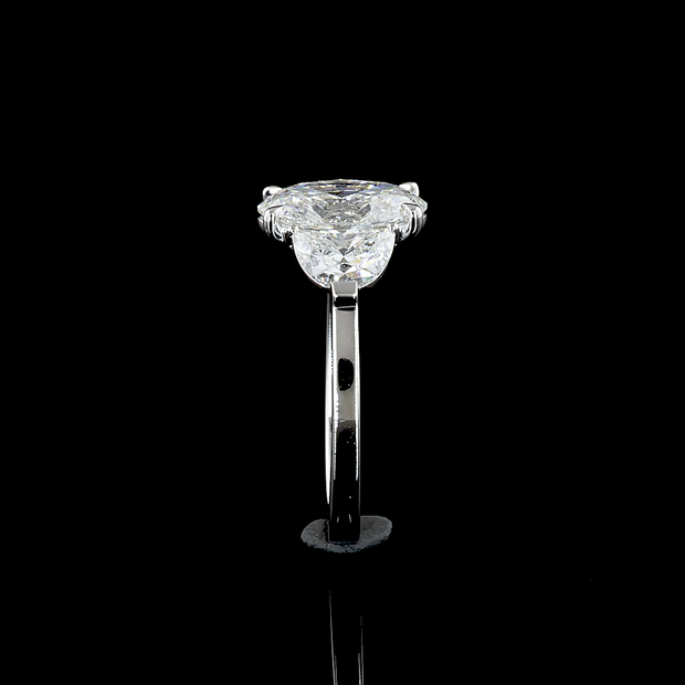 14K WHITE GOLD3 Stones Ring