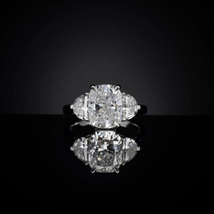 14K WHITE GOLD3 Stones Ring