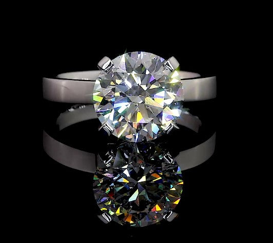 14K WHITE GOLDSolitaire Ring