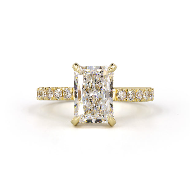 14K YELLOW GOLDHidden Halo Ring