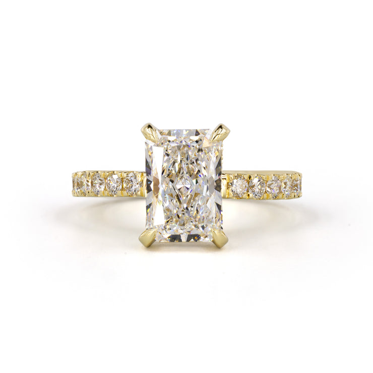 14K YELLOW GOLDHidden Halo Ring