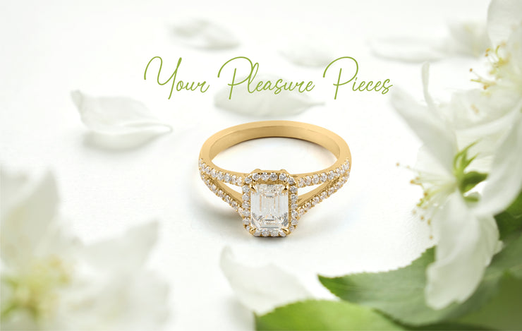 14K YELLOW GOLDSplit Shank Ring