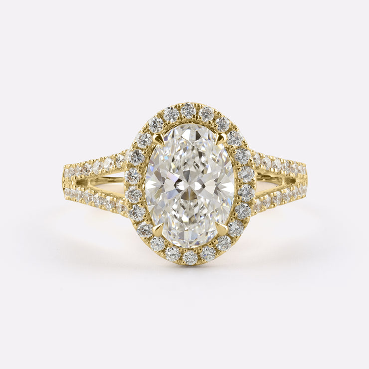 14K YELLOW GOLDSplit Shank Ring