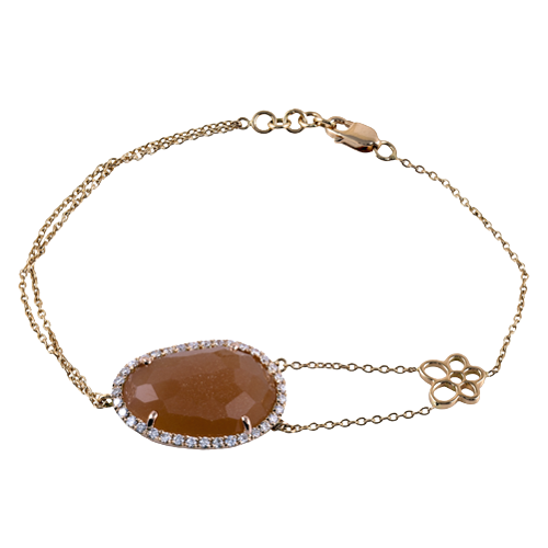 ZB166 Color Bracelet in 14k Gold with Diamonds