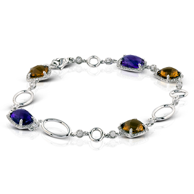 ZB168 Color Bracelet in 14k Gold with Diamonds