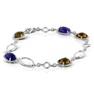 ZB168 Color Bracelet in 14k Gold with Diamonds