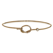 ZB197 Bangle in 14k Gold with Diamonds