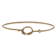 ZB197 Bangle in 14k Gold with Diamonds
