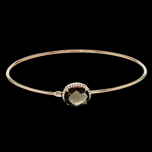 ZB219 Bangle in 14k Gold with Diamonds
