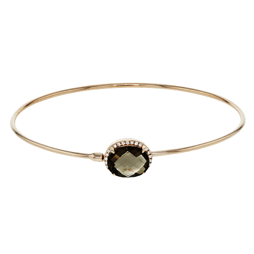 ZB219 Bangle in 14k Gold with Diamonds