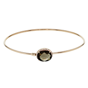 ZB219 Bangle in 14k Gold with Diamonds