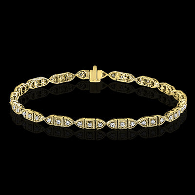 ZB243-A Bracelet in 14k Gold with Diamonds
